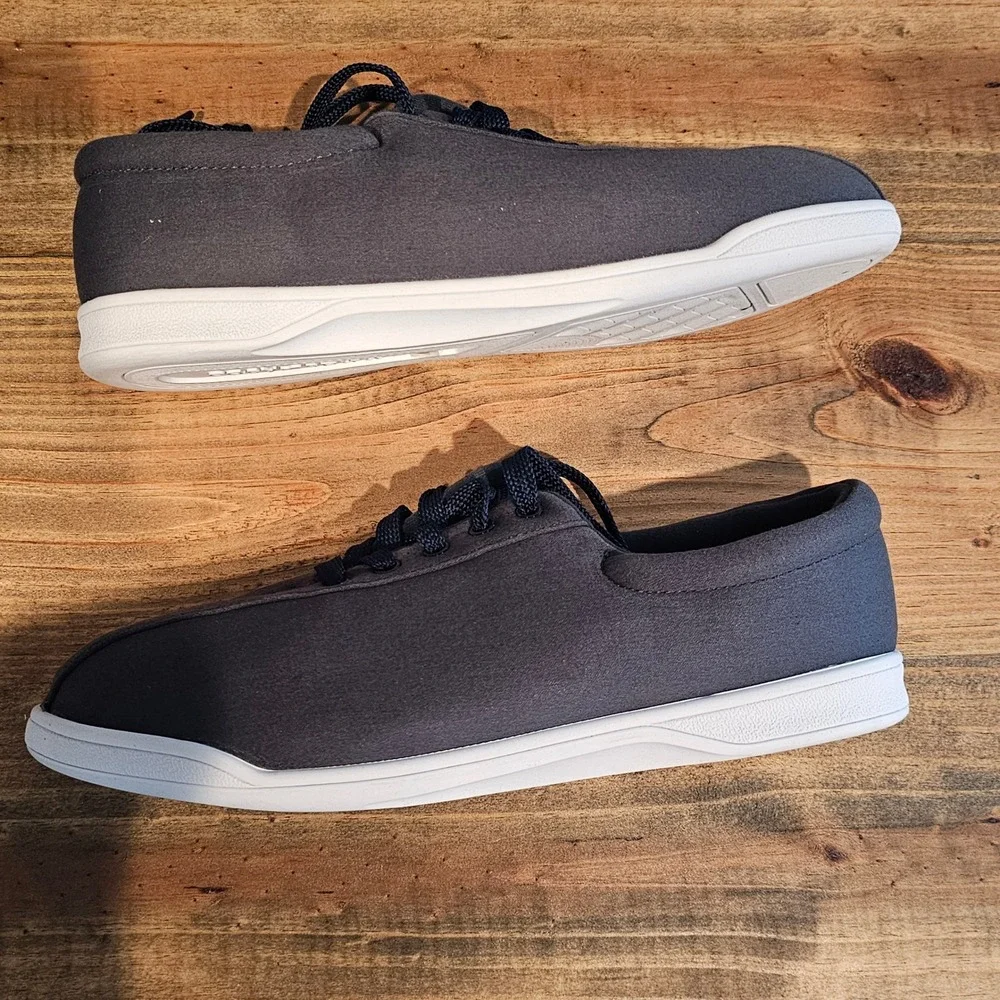 Easy Spirit Women'sAP2 Sneakers Walking Shoes Gray Textile Lace Up 9.5‎ WW